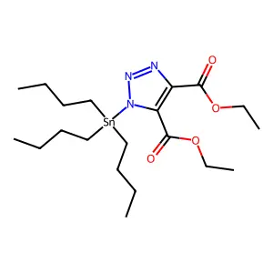 Diethyl 2-(tributylstannyl)-2H-1,2,3-triazole-4,5-dicarboxylate structure