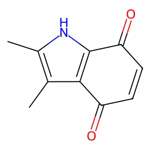 2,3-Dimethylindole-4,7-dione structure