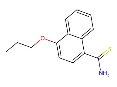 4-Propoxynaphthalene-1-carbothioamide structure