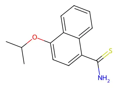 4-[(Propan-2-yl)oxy]naphthalene-1-carbothioamide structure