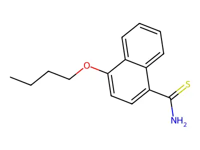 4-Butoxynaphthalene-1-carbothioamide structure