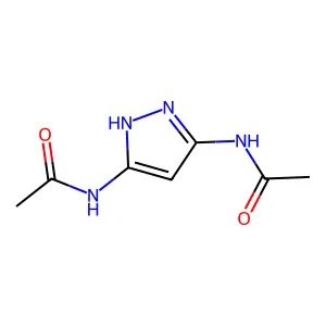 N-(3-acetamido-1H-pyrazol-5-yl)acetamide structure