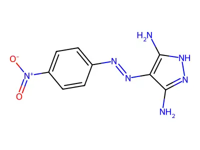 4-(4-Nitrophenylazo)-1H-pyrazole-3,5-diamine structure
