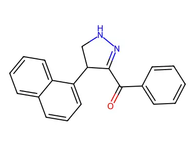 Methanone, [4,5-dihydro-4-(1-naphthalenyl)-1H-pyrazol-3-yl]phenyl- structure
