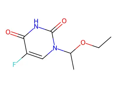 1-(1-Ethoxyethyl)-5-fluorouracil structure