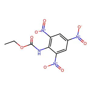 ethyl N-(2,4,6-trinitrophenyl)carbamate structure