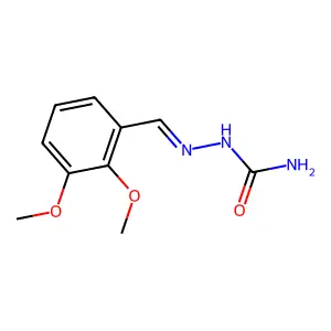 2,3-Dimethoxybenzaldehyde semicarbazone structure