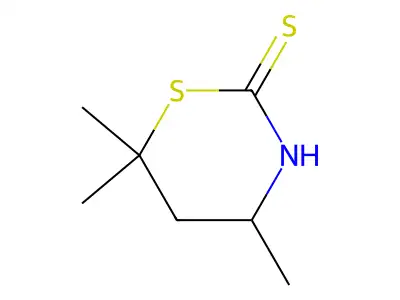 4,6,6-Trimethyl-1,3-thiazinane-2-thione structure
