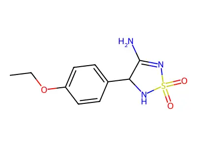 3-(4-Ethoxyphenyl)-1,1-dioxo-2,3-dihydro-1,2,5-thiadiazol-4-amine structure