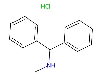 N-Methylbenzohydrylamine hydrochloride structure
