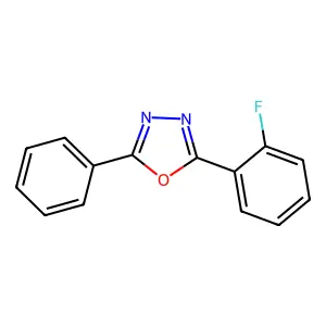 2-(2-Fluorophenyl)-5-phenyl-1,3,4-oxadiazole structure