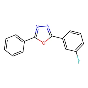 2-(3-Fluorophenyl)-5-phenyl-1,3,4-oxadiazole structure