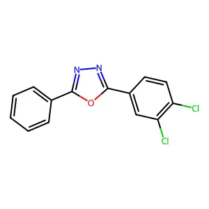 2-(3,4-Dichlorophenyl)-5-phenyl-1,3,4-oxadiazole structure