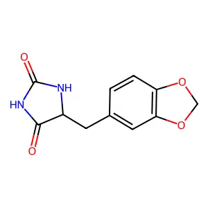 2,4-Imidazolidinedione, 5-(1,3-benzodioxol-5-ylmethyl)- structure
