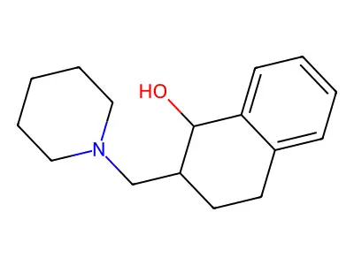 1-Naphthalenol, 1,2,3,4-tetrahydro-2-(1-piperidinylmethyl)- structure