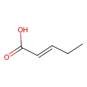 2-Pentenoic acid structure