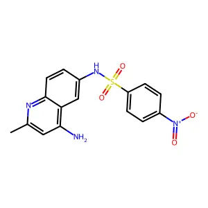 N-(4-Amino-2-methyl-quinolin-6-YL)-4-nitro-benzenesulfonamide structure