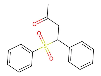 4-Phenyl-4-(phenylsulfonyl)butan-2-one structure
