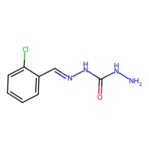 1-Amino-3-[(2-chlorophenyl)methylideneamino]urea structure