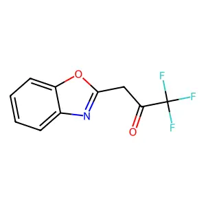3-(1,3-benzoxazol-2-yl)-1,1,1-trifluoropropan-2-one structure