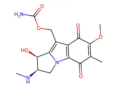 cis-1-Hydroxy-7-methoxy-2-methylaminomitosene structure