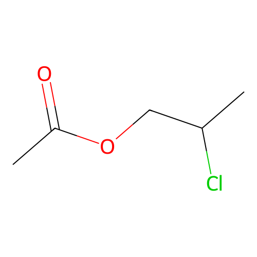 1-Propanol, 2-chloro, acetate structure