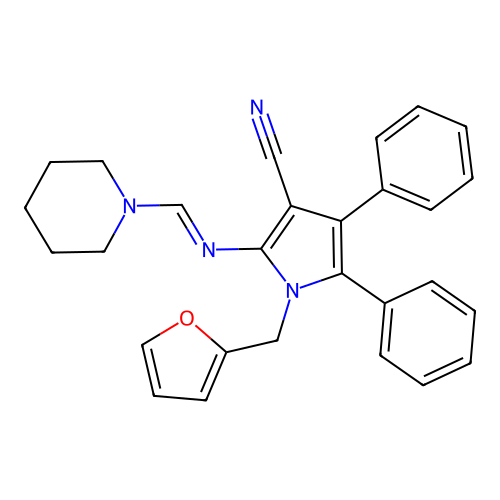 C28H26N4O structure
