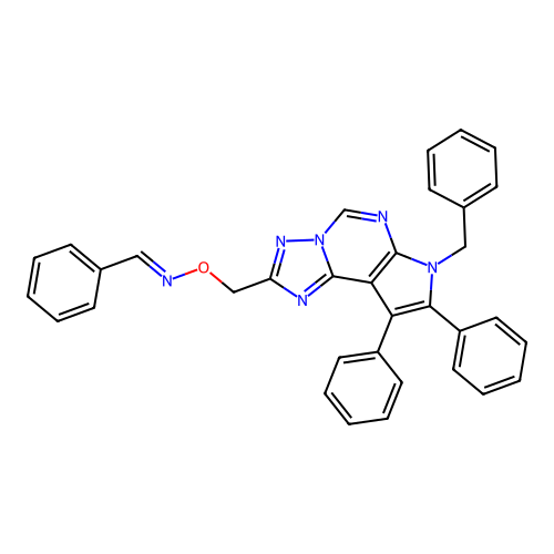 C34H26N6O structure