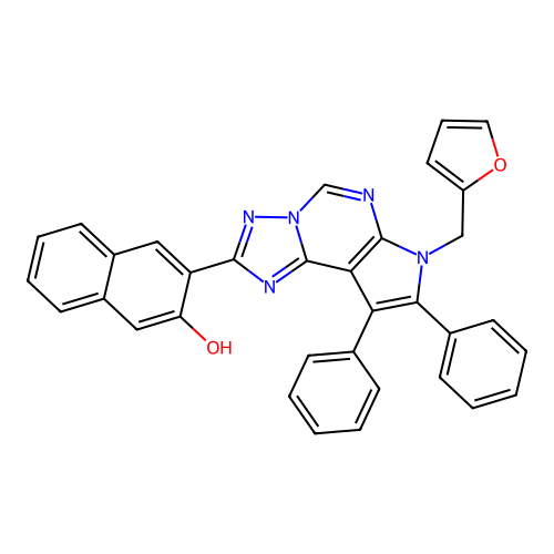 C34H23N5O2 structure