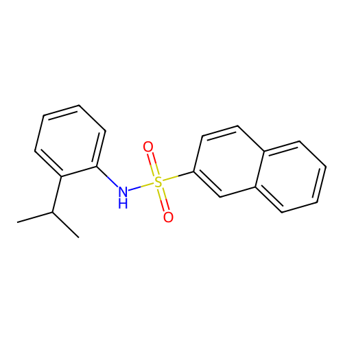 N-[2-(propan-2-yl)phenyl]naphthalene-2-sulfonamide structure