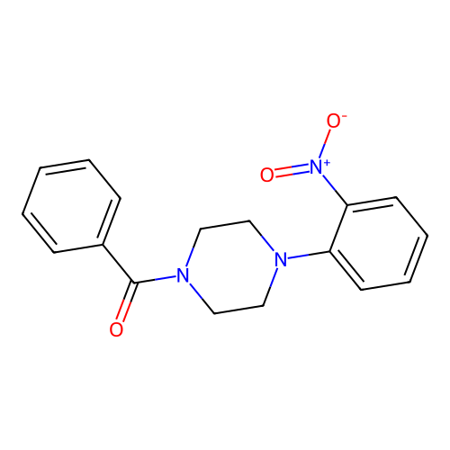 [4-(2-Nitrophenyl)piperazin-1-yl](phenyl)methanone structure