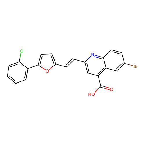 C22H13BrClNO3 structure