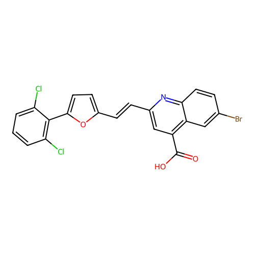 C22H12BrCl2NO3 structure