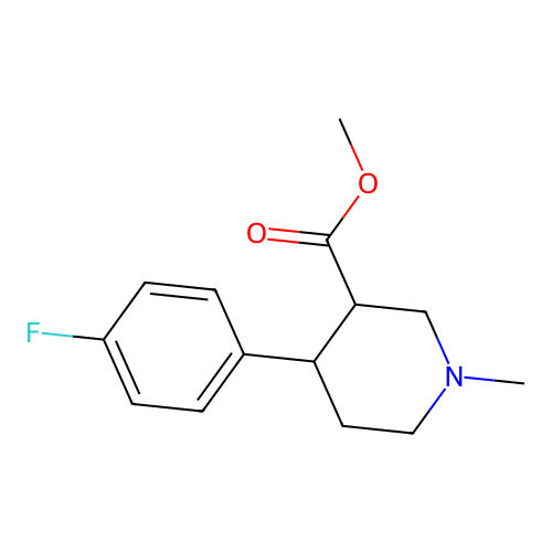 Methyl 4-(4-fluorophenyl)-1-methylpiperidine-3-carboxylate structure