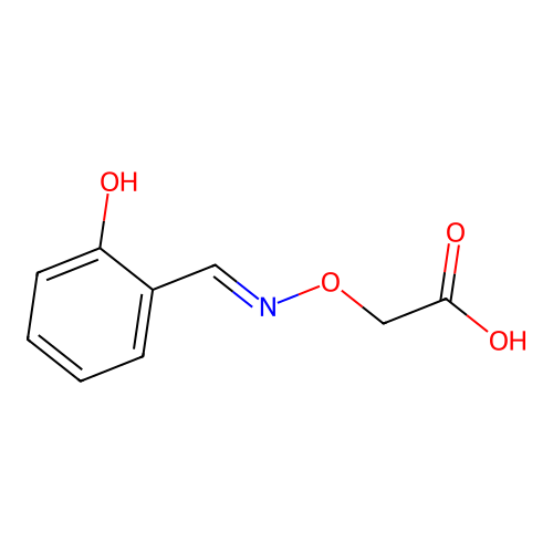 2-[(2-Hydroxyphenyl)methylideneamino]oxyacetic acid structure