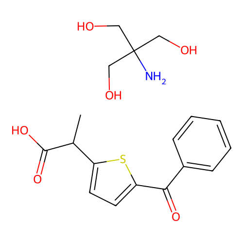 Tromethamine tiaprofenate structure
