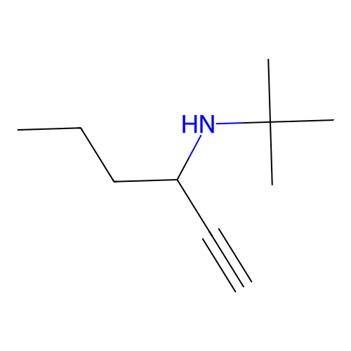 N-叔丁基己-1-炔-3-胺 structure