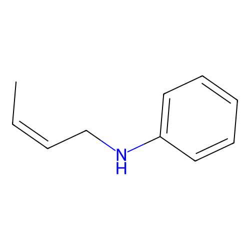 N-[(Z)-but-2-enyl]aniline structure