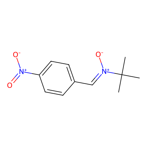 N-tert-butyl-1-(4-nitrophenyl)-methanimine oxide structure
