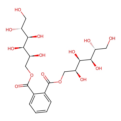 di(D-glucitol) phthalate structure