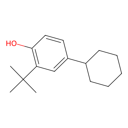 2-t-Butyl-4-cyclohexylphenol structure