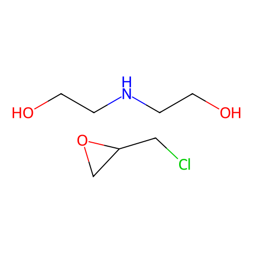 2,2'-Azanediyldi(ethan-1-ol)--2-(chloromethyl)oxirane (1/1) structure