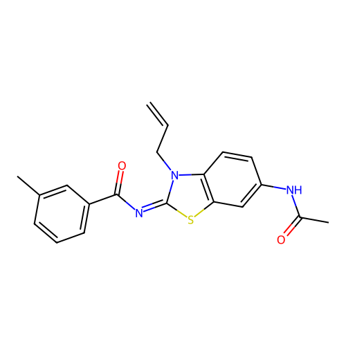 (Z)-N-(6-acetamido-3-allylbenzo[d]thiazol-2(3H)-ylidene)-3-methylbenzamide structure