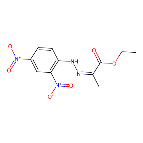 Ethyl 2-[2-(2,4-dinitrophenyl)hydrazinylidene]propanoate structure