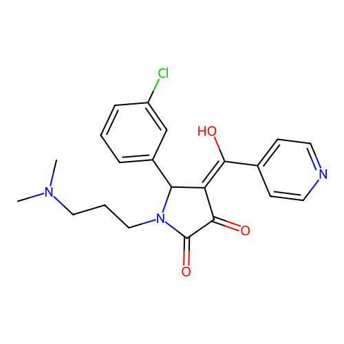 C21H22ClN3O3 structure