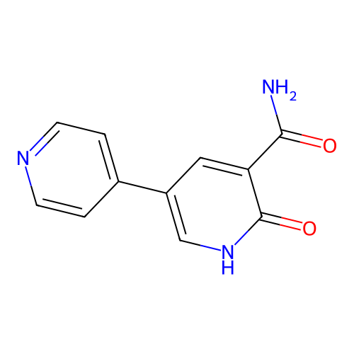 1,6-Dihydro-6-oxo[3,4'-bipyridine]-5-carboxamide structure