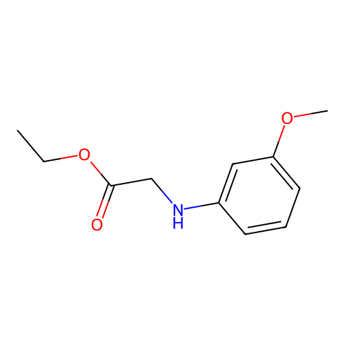 Ethyl 2-[(3-methoxyphenyl)amino]acetate structure