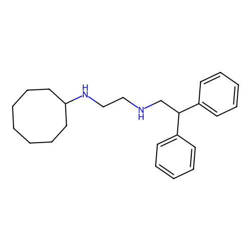 1,2-ethanediamine, N-cyclooctyl-N'-(2,2-diphenylethyl)- structure