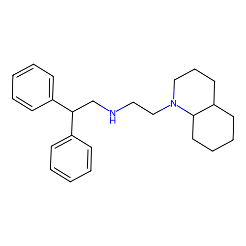 1(2H)-Quinolineethanamine, N-(2,2-diphenylethyl)octahydro- structure