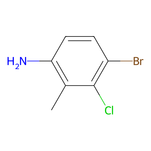 4-Bromo-3-chloro-2-methylaniline structure